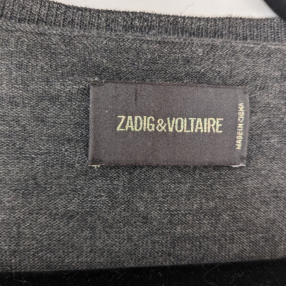 Zadig & Voltaire Ginger Cuff Merino Wool Sweater - Picture 3 of 7